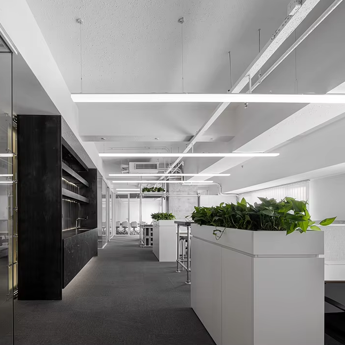 Interior Design Office Space - 산하이 산업 스타일 인테리어 디자인 평면도