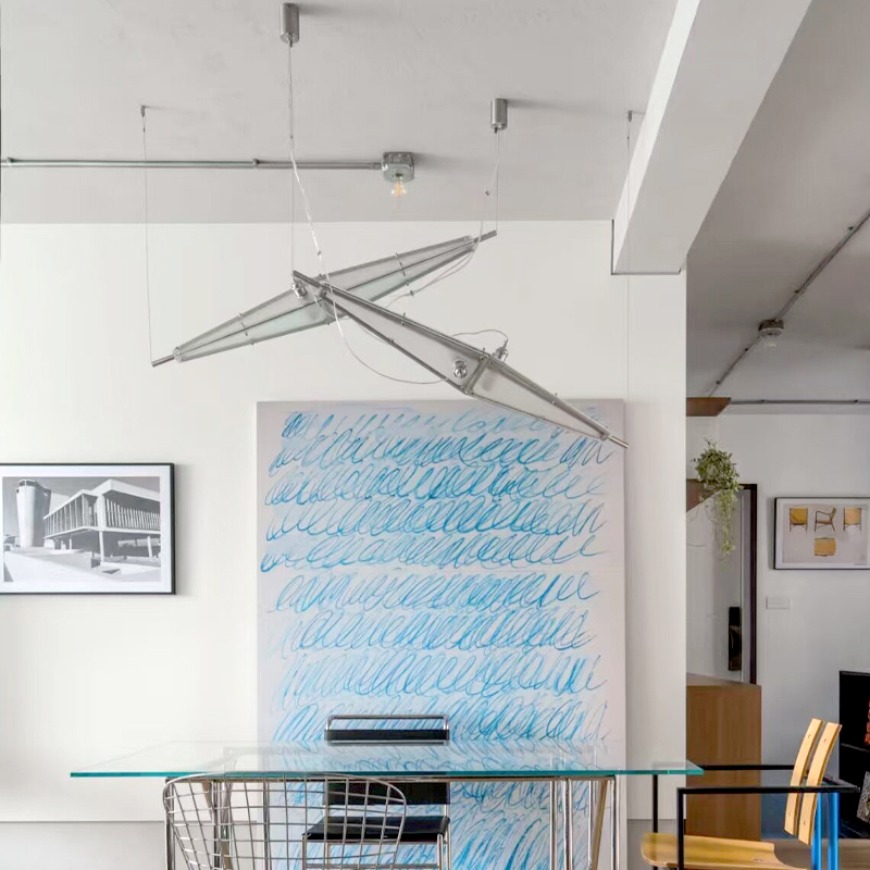 LED 유리 샹들리에 미니멀리스트 디자인 실버 아트 장 - Interior Design Minimalist 리뷰 및 가격