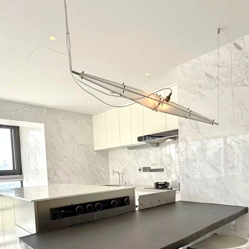 LED 유리 샹들리에 미니멀리스트 디자인 실버 아트 장 - Interior Design Minimalist 리뷰 및 가격